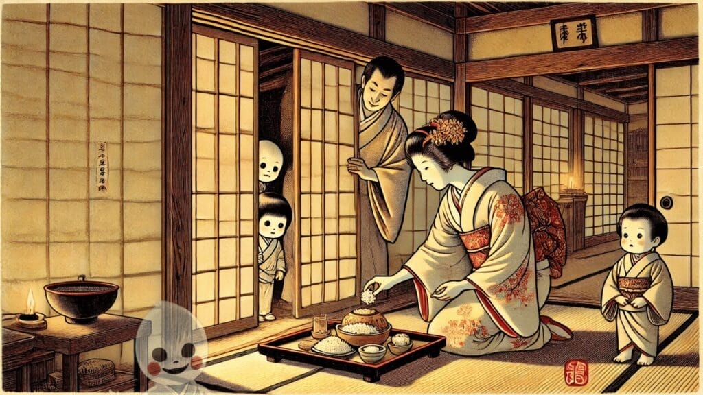 Zashiki Warashi Leaving An Offering