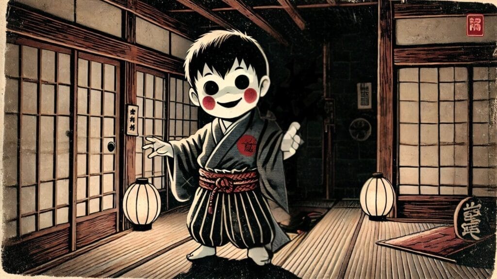 A Zashiki Warashi Yōkai in male form