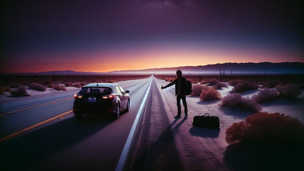 The lone hitchhiker