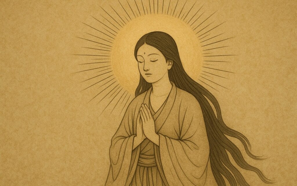 The sun goddess Amaterasu