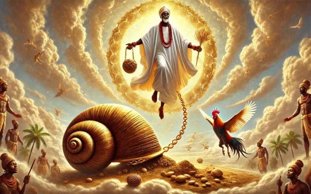 Obatala sent to create the earth, Yoruba people, Nigeria